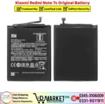 Xiaomi Redmi Note 7s Original Battery Price In Pakistan