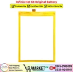 Infinix Hot 6X Original Battery Price In Pakistan