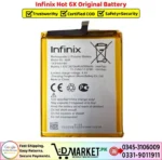 Infinix Hot 6X Original Battery Price In Pakistan