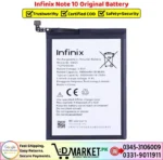 Infinix Note 10 Original Battery Price In Pakistan