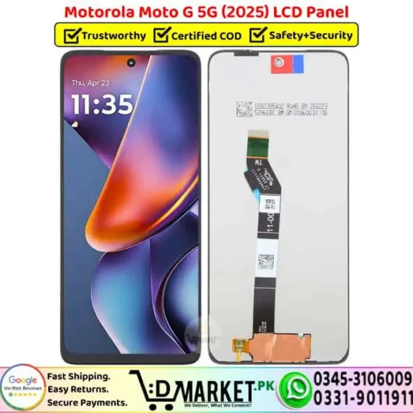 Motorola Moto G 5G 2025 LCD Panel Display Unit Screen - DMarket.Pk