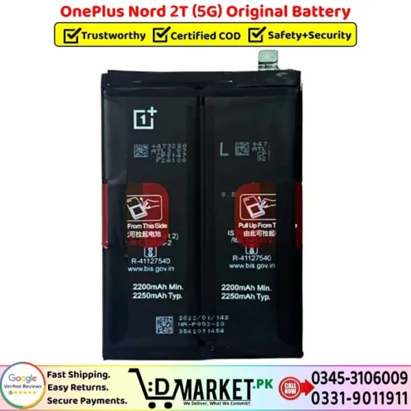 OnePlus Nord 2T 5G Original Battery Price In Pakistan