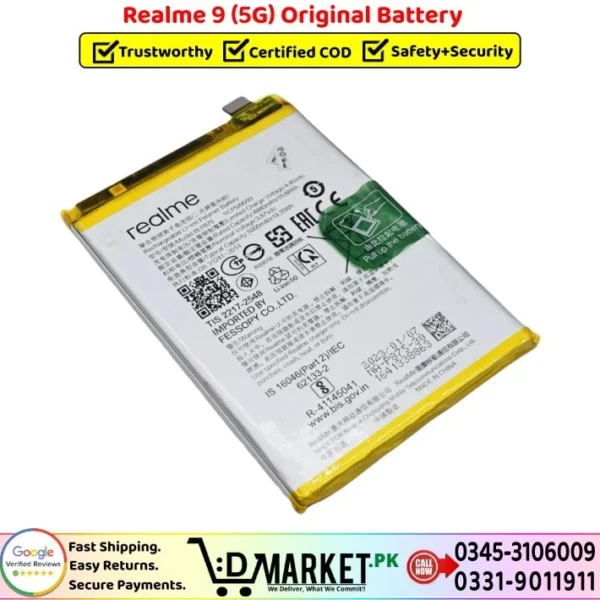 Realme 9 5G Original Battery Price In Pakistan