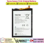 Tecno Camon 12 Air Original Battery Price In Pakistan