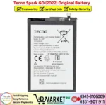Tecno Spark GO 2022 Original Battery Price In Pakistan