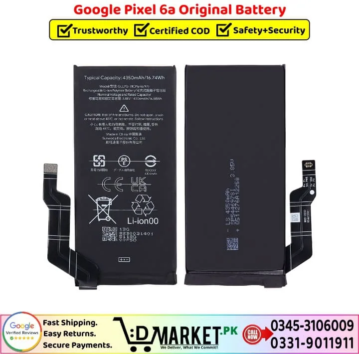 Google Pixel 6a Original Battery Price In Pakistan--- Google Pixel 6a Original Battery Price In Pakistan