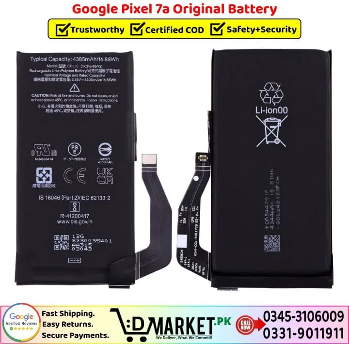 Google Pixel 7a Original Battery Price In Pakistan--- Google Pixel 7a Original Battery Price In Pakistan