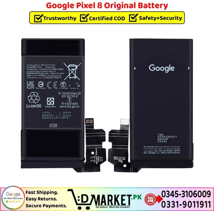 Google Pixel 8 Original Battery Price In Pakistan--- Google Pixel 8 Original Battery Price In Pakistan