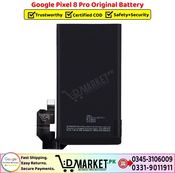 Google Pixel 8 Pro Original Battery Price In Pakistan- Google Pixel 8 Pro Original Battery - Image 2