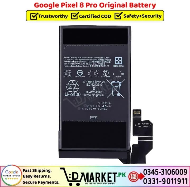 Google Pixel 8 Pro Original Battery Price In Pakistan Google Pixel 8 Pro Original Battery Price In Pakistan