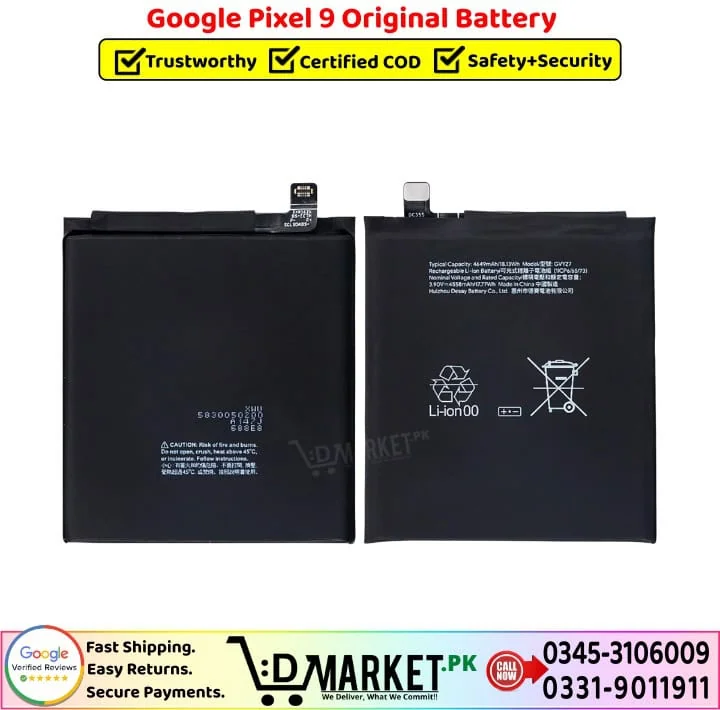 Google Pixel 9 Original Battery Price In Pakistan-- Google Pixel 9 Original Battery Price In Pakistan