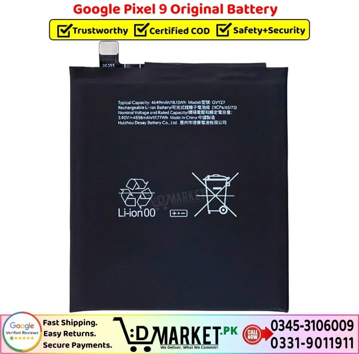 Google Pixel 9 Original Battery Price In Pakistan Google Pixel 9 Original Battery Price In Pakistan