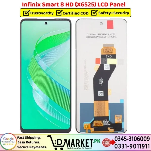 Infinix Smart 8 HD X6525 LCD Panel Price In Pakistan