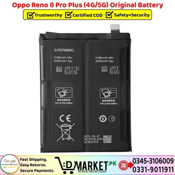 Oppo Reno 8 Pro Plus Original Battery Price In Pakistan