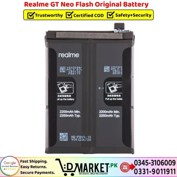Realme GT Neo Flash Original Battery Price In Pakistan