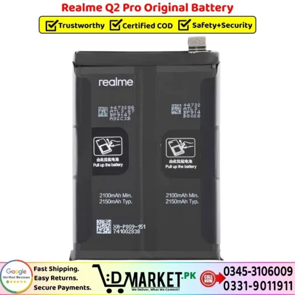 Realme Q2 Pro Original Battery Price In Pakistan