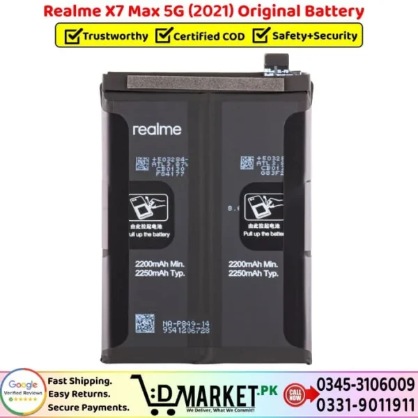 Realme X7 Max 5G 2021 Original Battery Price In Pakistan