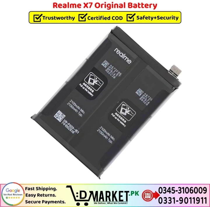 Realme X7 Original Battery Price In Pakistan-- Realme X7 Original Battery Price In Pakistan