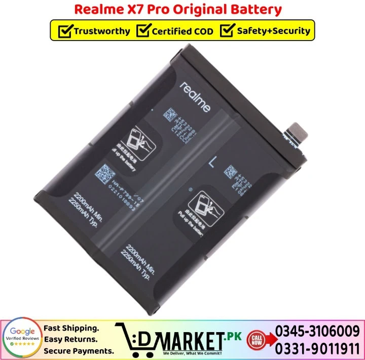 Realme X7 Pro Original Battery Price In Pakistan--- Realme X7 Pro Original Battery Price In Pakistan