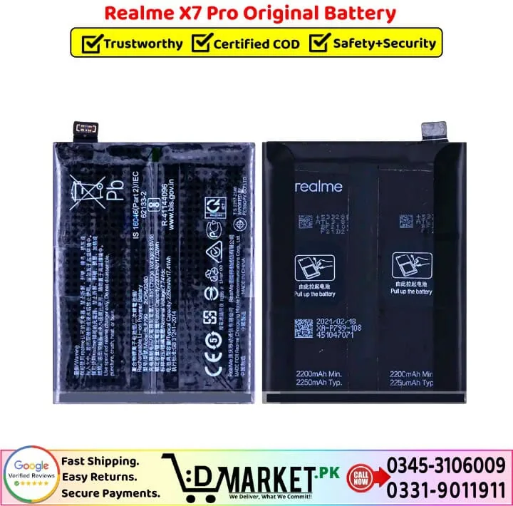 Realme X7 Pro Original Battery Price In Pakistan-- Realme X7 Pro Original Battery Price In Pakistan