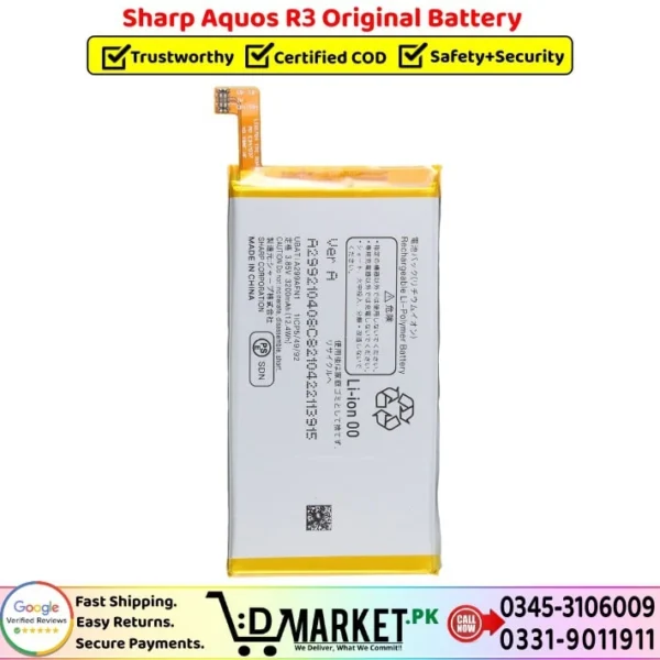 Sharp Aquos R3 Original Battery Price In Pakistan