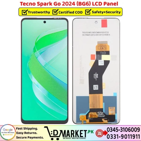 Tecno Spark Go 2024 BG6 LCD Panel Price In Pakistan
