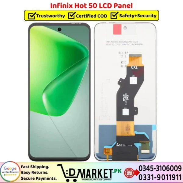 Infinix Hot 50 LCD Panel Price In Pakistan