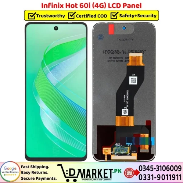 Infinix Hot 60i 4G LCD Panel Price In Pakistan
