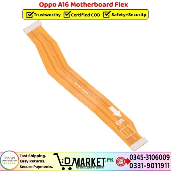 Oppo A16 Motherboard Flex Price In Pakistan