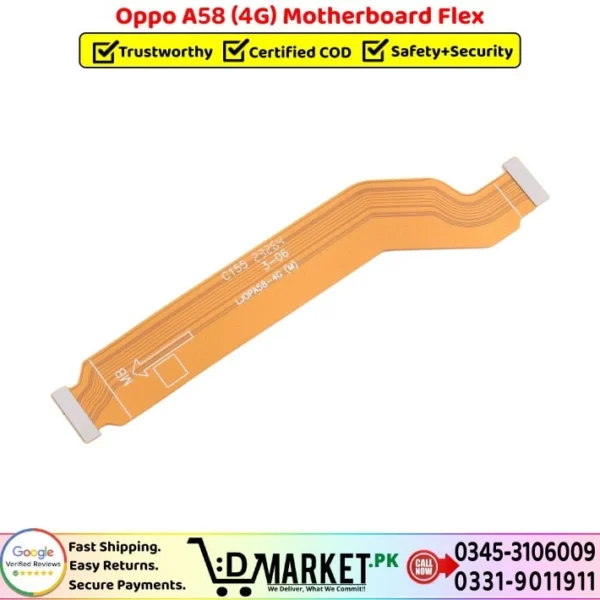 Oppo A58 4G Motherboard Flex Price In Pakistan