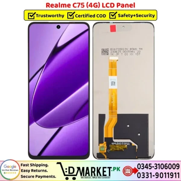 Realme C75 4G LCD Panel Price In Pakistan