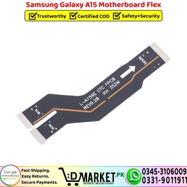 Samsung Galaxy A15 Motherboard Flex Price In Pakistan
