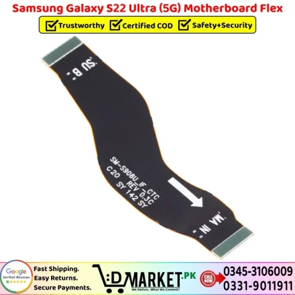 Samsung Galaxy S22 Ultra 5G Motherboard Flex Price In Pakistan
