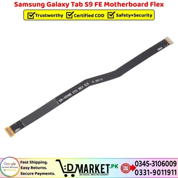 Samsung Galaxy Tab S9 FE Motherboard Flex Price In Pakistan