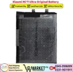 Xiaomi Mi 11 Ultra Original Battery Price In Pakistan