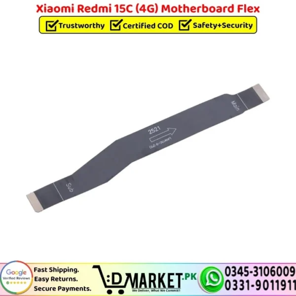 Xiaomi Redmi 15C 4G Motherboard Flex Price In Pakistan