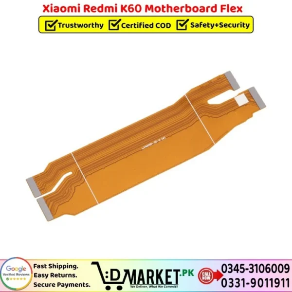 Xiaomi Redmi K60 Motherboard Flex Price In Pakistan