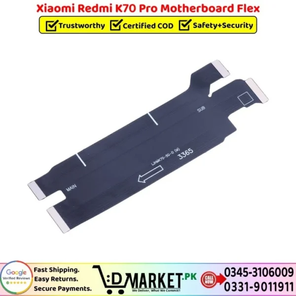 Xiaomi Redmi K70 Pro Motherboard Flex Price In Pakistan