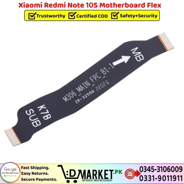 Xiaomi Redmi Note 10S Motherboard Flex Price In Pakistan