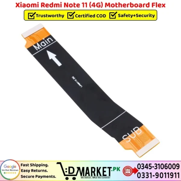 Xiaomi Redmi Note 11 4G Motherboard Flex Price In Pakistan