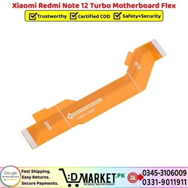 Xiaomi Redmi Note 12 Turbo Motherboard Flex Price In Pakistan