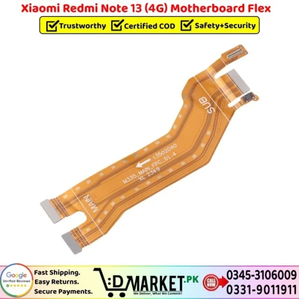 Xiaomi Redmi Note 13 4G Motherboard Flex Price In Pakistan