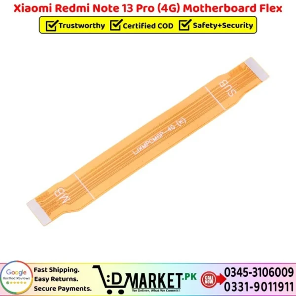 Xiaomi Redmi Note 13 Pro 4G Motherboard Flex Price In Pakistan