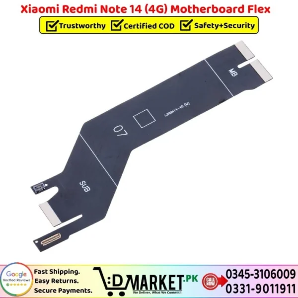 Xiaomi Redmi Note 14 4G Motherboard Flex Price In Pakistan