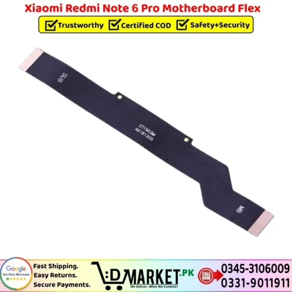 Xiaomi Redmi Note 6 Pro Motherboard Flex Price In Pakistan
