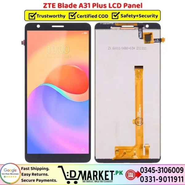 ZTE Blade A31 Plus LCD Panel Price In Pakistan