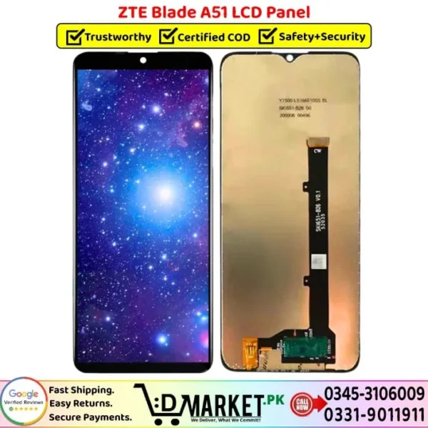 ZTE Blade A51 LCD Panel Price In Pakistan