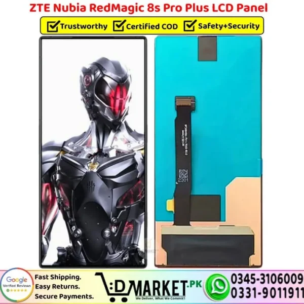 ZTE Nubia RedMagic 8s Pro Plus LCD Panel Unit Screen Display - DMarket.Pk