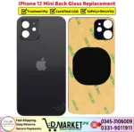 iPhone 12 Mini Back Glass Price In Pakistan