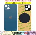 iPhone 13 Mini Back Glass Price In Pakistan